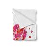 Ambesonne Love Soft Flannel Fleece Throw Blanket, Heart Filled Butterflies Soul Mate Real True Deep My Dear Illustration, Cozy Plush for Indoor and Outdoor Use, 60" x 80", Pastel Pink view 2