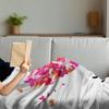Ambesonne Love Soft Flannel Fleece Throw Blanket, Heart Filled Butterflies Soul Mate Real True Deep My Dear Illustration, Cozy Plush for Indoor and Outdoor Use, 60" x 80", Pastel Pink view 4
