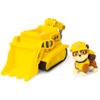 PAW Patrol, Rubbles Bulldozer Vehicle with Collectible Figure, for Kids Aged 3 Years and Over view 2