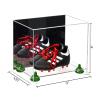 Better Display Cases Acrylic Kids Shoes Display Case - Medium Rectangle Box with Mirror Case, Green Risers and Clear Base 12" x 8.25" x 8" (A004, V41) view 2
