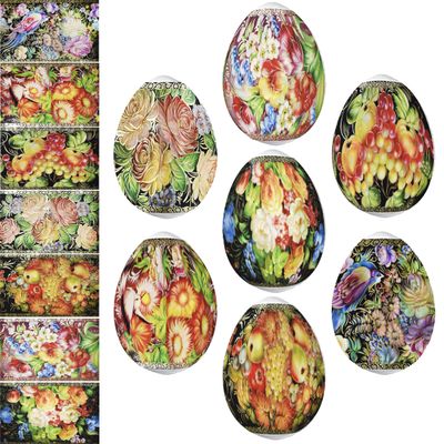 Thermo Heat Shrink Sleeve Decoration Easter Egg Wraps Pysanka Pysanky (Zhostovo)