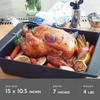 All American 1930 - Deep Dish Bake Pan with Premium Non-Stick - Heavy-Duty & PFOA Free - Use for Easy Roasting & Baking - Large, Modern Design - Made in the USA view 4