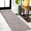 JONATHAN Y Pinstripe Indoor Outdoor Runner Rug 2X8 Dark Gray/Blue, Finn Modern Farmhouse for Backyard, Patio, Porch, Easy-Cleaning, High Traffic, Pet-Friendly, Non-Shedding (TSN102A-28) view 1