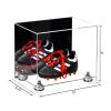 Better Display Cases Acrylic Kids Shoes Display Case - Medium Rectangle Box with Mirror Case, Silver Risers and Clear Base 12" x 8.25" x 8" (A004, V41) view 2