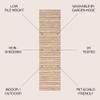 JONATHAN Y Pinstripe Indoor Outdoor Runner Rug 2X8 Brown/Natural, Finn Modern Farmhouse for Backyard, Patio, Porch, Easy-Cleaning, High Traffic, Pet-Friendly, Non-Shedding (TSN102B-28) view 2