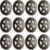 BigTexas Western Rustic Star cast Iron Drawer Pulls Set of 12 Rustic Barn Style Home Office Decoration G107 view 1
