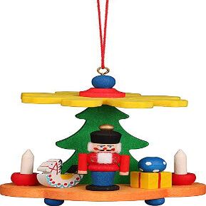 Christian Ulbricht Tree Ornament - Pyramid with Nutcracker - 7,5 cm / 3.0 inch