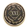 21 Year NA Black Phoenix Rising from The Ashes Medallion-Chip, Coin, Token view 2