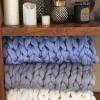 Daoyuan Knitted Blanket,Chunky Knit Blanket,Handmade Wool Pet Bed Chair Sofa Super Big Arm Thick Thread Blanket,Beautiful Home Decoration Ideal as a Gift Idea view 4