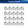 Yinpecly Curtain Track Rollers 16mm/0.63" Dia, Plastic Drapery Rail Sliding Glider for Windows Shower Curtain Tracks, White 50 Pcs view 3