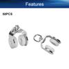 Yinpecly Curtain Track Rollers 16mm/0.63" Dia, Plastic Drapery Rail Sliding Glider for Windows Shower Curtain Tracks, White 50 Pcs view 4