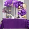 60"x120" Purple Sequin Tablecloth Rectangular Glitter Purple Table Cloths for Birthday Wedding Bridal Baby Shower Party Decorations view 1