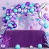 60"x120" Purple Sequin Tablecloth Rectangular Glitter Purple Table Cloths for Birthday Wedding Bridal Baby Shower Party Decorations view 2
