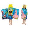 Franco Kids Bath and Beach Soft Cotton Terry Hooded Towel Wrap, 24 in x 50 in, SpongeBob SquarePants view 1