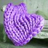 Coarse Knitted Chunky Blanket,Large Arm Throw Blanket for Sofa,Beautiful Home Decor-Handwoven-Warm Comfortable and Breathable-Modern Bedding,for Bedroom Decor Pet Bed Chair Mat view 1