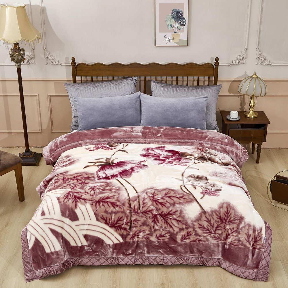 9 lbs Mink Blanket 7790 inch Fleece Blanket,2 Ply Reversible Super Soft Cozy Luxury Bed Blanket 200230cm/4kg.