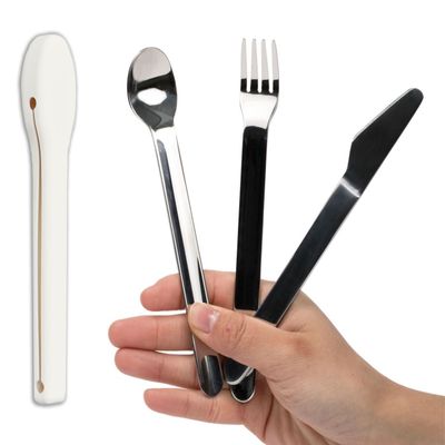 Uba Portion Control Flatware & Bariatric Diet Utensils Set with Silicone Case (1)