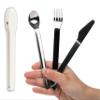 Uba Portion Control Flatware & Bariatric Diet Utensils Set with Silicone Case (1) view 1