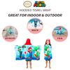 Super Mario Bath/Pool/Beach Soft Cotton Terry Hooded Towel Wrap, 24 in x 50 in, By Franco Kids view 4