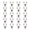 Yinpecly 20Pcs Curtain Track Rollers Stainless Steel Frame Twin Wheeled Carriers Drapery Rail Sliding Glider for Windows Shower Curtain Tracks 0.43" Dia view 1