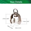 Yinpecly 20Pcs Curtain Track Rollers Stainless Steel Frame Twin Wheeled Carriers Drapery Rail Sliding Glider for Windows Shower Curtain Tracks 0.43" Dia view 2