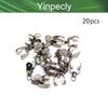 Yinpecly 20Pcs Curtain Track Rollers Stainless Steel Frame Twin Wheeled Carriers Drapery Rail Sliding Glider for Windows Shower Curtain Tracks 0.43" Dia view 4