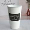 Cabilock 2pcs Mini Tin Flower Vase Rope Handle White and Black Disposable Cup Design for Floral Arrangements Home Decor and Desktop Decoration view 4