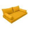 Prolinemax |SLIPCOVER ONLY|S2 Outdoor Daybed Mattress Bolster Backrest Cushion Covers Piped Trim Queen AD108 view 1