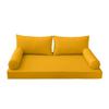 Prolinemax |SLIPCOVER ONLY|S2 Outdoor Daybed Mattress Bolster Backrest Cushion Covers Piped Trim Queen AD108 view 2