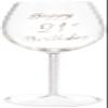 Maturi Happy 21st Birthday Wine Glass with Silver Diamond Stem - 400ml / 13.5 Fluid Ounces view 1