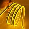 XUNATA LED Neon Light, Dimmable AC 110-120V Flexible LED Neon Strip Lights, 120 LEDs/M, 66ft/20m Waterproof 2835 SMD LED Rope Light + Remote Controller for Party Decoration(Yellow) view 2