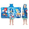 Sonic The Hedgehog, Anime, Bath/Pool/Beach Soft Cotton Terry Hooded Towel Wrap, 24 in x 50 in, By Franco Kids view 1