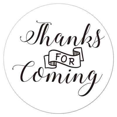 Wedding & Baby Shower Thank You Stickers - 2 Inch Circle Labels, 50 Pack