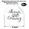 Wedding & Baby Shower Thank You Stickers - 2 Inch Circle Labels, 50 Pack view 2
