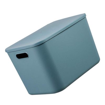 Cabilock 1pc Plastic Desktop Storage Box for Sundries and Snacks Extra Organization Basket Tranquil Multi-function Storage Container for Home Office and Kitchen Use