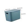 Cabilock 1pc Plastic Desktop Storage Box for Sundries and Snacks Extra Organization Basket Tranquil Multi-function Storage Container for Home Office and Kitchen Use view 2