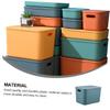 Cabilock 1pc Plastic Desktop Storage Box for Sundries and Snacks Extra Organization Basket Tranquil Multi-function Storage Container for Home Office and Kitchen Use view 3