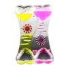 Double Heart Liquid Motion Bubble Drip Oil Hourglass Timer Clock Kids Toy Gift,Perfect Child Intellectual Toy Gift Set Yellow Pink view 1