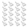Yinpecly Curtain Track Rollers 9mm/0.35" Dia, Plastic Drapery Rail Sliding Glider for Windows Shower Curtain Tracks, White 30 Pcs view 1