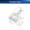 Yinpecly Curtain Track Rollers 9mm/0.35" Dia, Plastic Drapery Rail Sliding Glider for Windows Shower Curtain Tracks, White 30 Pcs view 2
