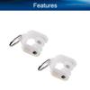 Yinpecly Curtain Track Rollers 9mm/0.35" Dia, Plastic Drapery Rail Sliding Glider for Windows Shower Curtain Tracks, White 30 Pcs view 3
