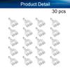 Yinpecly Curtain Track Rollers 9mm/0.35" Dia, Plastic Drapery Rail Sliding Glider for Windows Shower Curtain Tracks, White 30 Pcs view 4