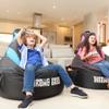 Throne Boss Gaming Bean Bag Chair Cover for Kids with High Back, Blue  Floor Gaming Chair Cover, Easy to Clean Fabric, Large Side Pockets, Headphone Hanger, Requires 200 Liters Polystyrene Beans view 2