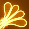 XUNATA LED Neon Light, Dimmable AC 110-120V Flexible LED Neon Strip Lights, 120 LEDs/M, 82ft/25m Waterproof 2835 SMD LED Rope Light + Remote Controller for Party Decoration(Yellow) view 2