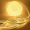 XUNATA LED Neon Light, Dimmable AC 110-120V Flexible LED Neon Strip Lights, 3500K Warm White 120 LEDs/M, 59ft/18m Waterproof 2835 SMD LED Rope Light + Remote Controller for Party Decoration view 1