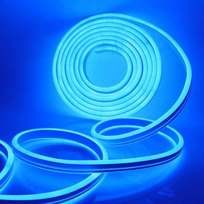 XUNATA LED Neon Light, Dimmable AC 110-120V Flexible LED Neon Strip Lights, 120 LEDs/M, 66ft/20m Waterproof 2835 SMD LED Rope Light + Remote Controller for Party Decoration(Blue)