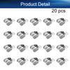 Yinpecly Curtain Track Rollers Shower Curtain Ceiling Track Drapery Rail Sliding Glider for Windows Shower Curtain Tracks, Pack of 20 view 4