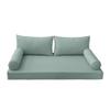 Prolinemax |SLIPCOVER ONLY|S2 Outdoor Daybed Mattress Bolster Backrest Cushion Covers Piped Trim Queen AD002 view 2