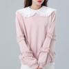MOMOJIA Women Girls Doll Detachable Fake Collar Ruffles Lapel Shawl Shoulder Wrap Shirt view 2