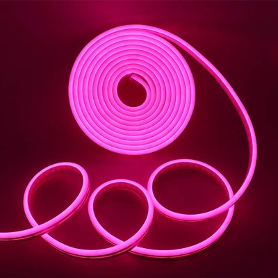 XUNATA LED Neon Light, Dimmable AC 110-120V Flexible LED Neon Strip Lights, 120 LEDs/M, 82ft/25m Waterproof 2835 SMD LED Rope Light + Remote Controller for Party Decoration(Pink)